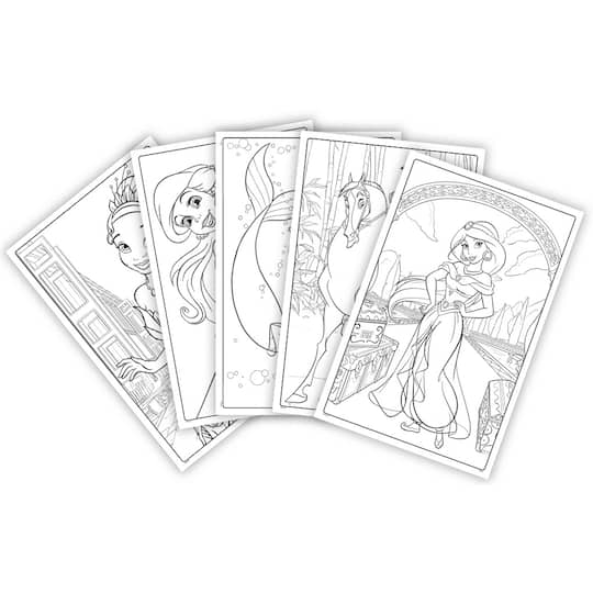 12 Packs: 18 ct. (216 total) Crayola® Disney Princess Giant Coloring Pages